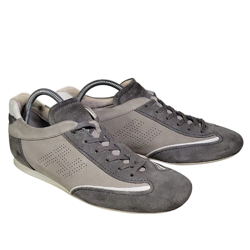 Hogan Olympia Grey Suede Sneakers Mens Size 9